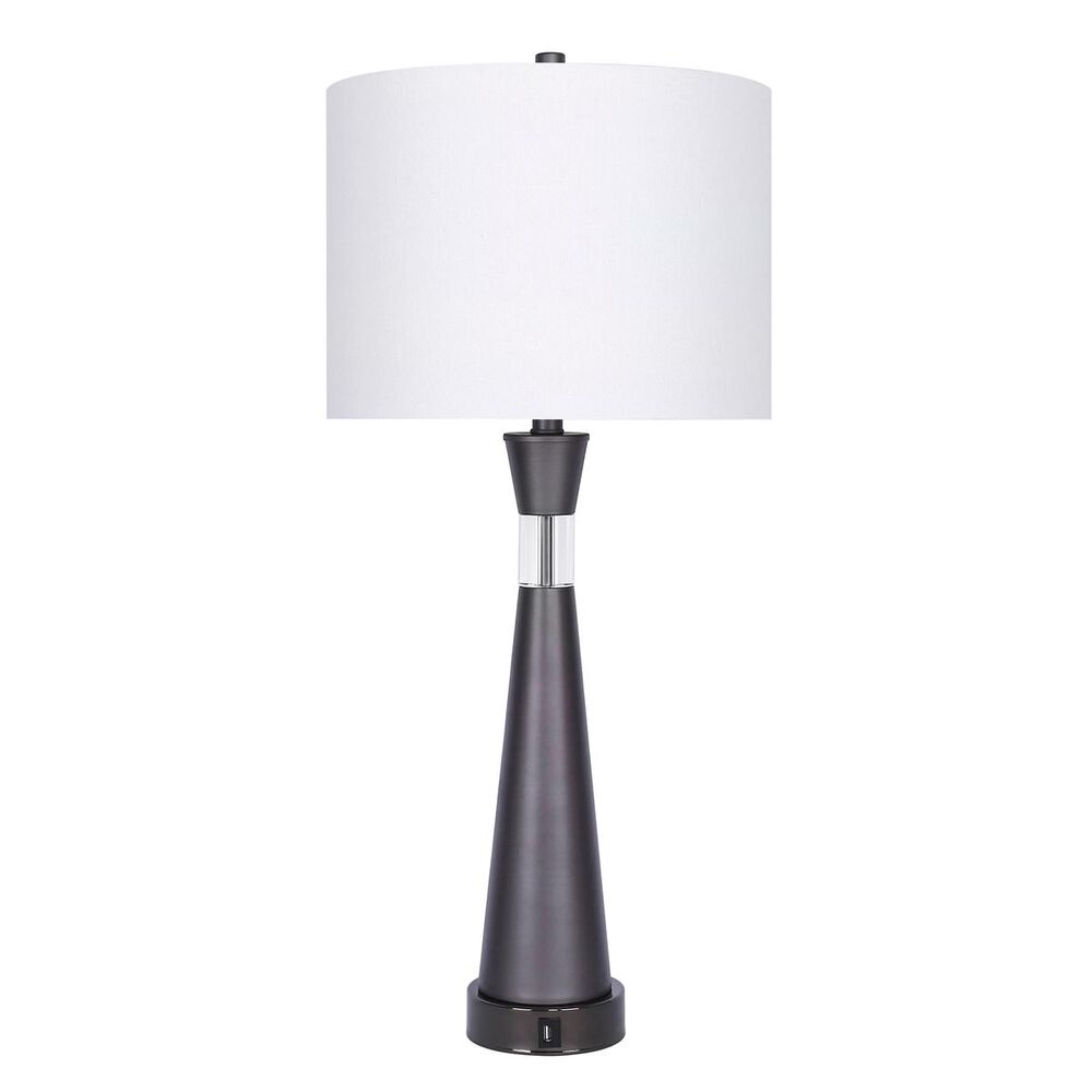 Grandview Gallery Table Lamp and Shade in Gray Slate, , large