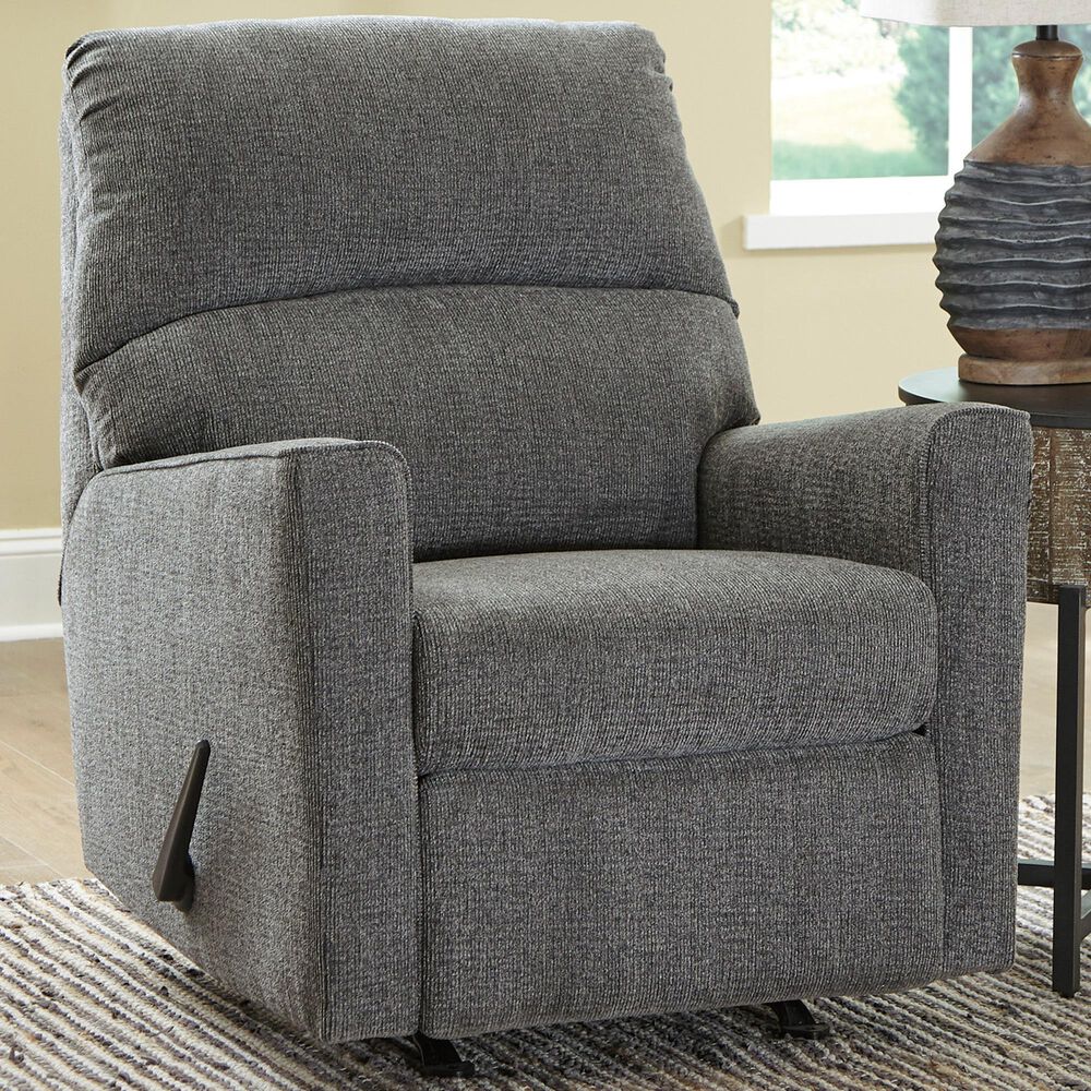 Signature Design by Ashley Dalhart Rocker Recliner in Charcoal, , large