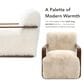 Furniture of America Neyra Long-Haired Accent Chair in White, , large