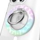 Velvet Caviar MagSafe Phone Grip Ring in White Opal Leopard, , large