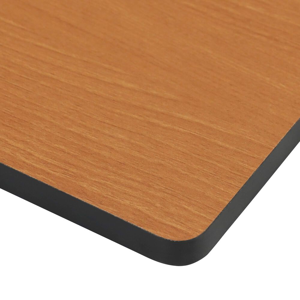 HOMLUX 2-Tier Turn-N-Tube End Table in Light Cherry and Black, , large