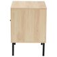 Baxton Studio Caterina 1-Door End Table in Natural Brown and Black, , large