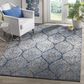 Safavieh Madison MAD604G-5 5"1" x 7"6" Navy/Silver Area Rug, , large