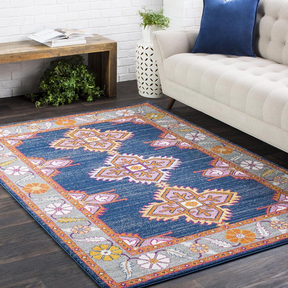 Surya Harput HAP-1037 7&#39;10&quot; x 10&#39;3&quot; Blue and Gray Area Rug, , large