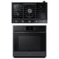 Samsung 2-Piece Kitchen Package with Matte Black Steel 30" Built-In Convection Single Wall Oven and Black Stainless Steel 36" Cooktop, , large