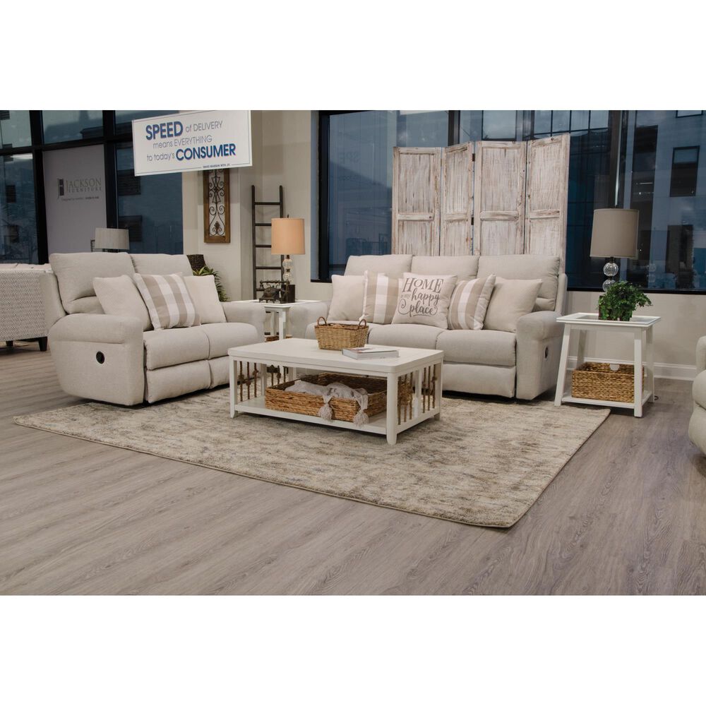 Catnapper Westport Lay Flat Reclining Loveseat in Cement, , large