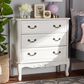 Baxton Studio Gabrielle 3-Drawer Storage Cabinet in White, , large