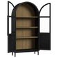 Mayberry Hill Taurus Bookcase in Flat Black and Weathered Oak, , large