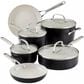 KitchenAid 10-Piece Hard Anodized Ceramic Nonstick Cookware Set in Matte Black, , large