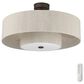 Hunter Brookside Jasmine Roth 30" Indoor Ceiling Fandelier with LED Light and Remote Control in Matte Bronze, , large