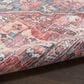57 Grand by Nicole Curtis Series 1 2" x 6" Brick Red and Blue Runner, , large