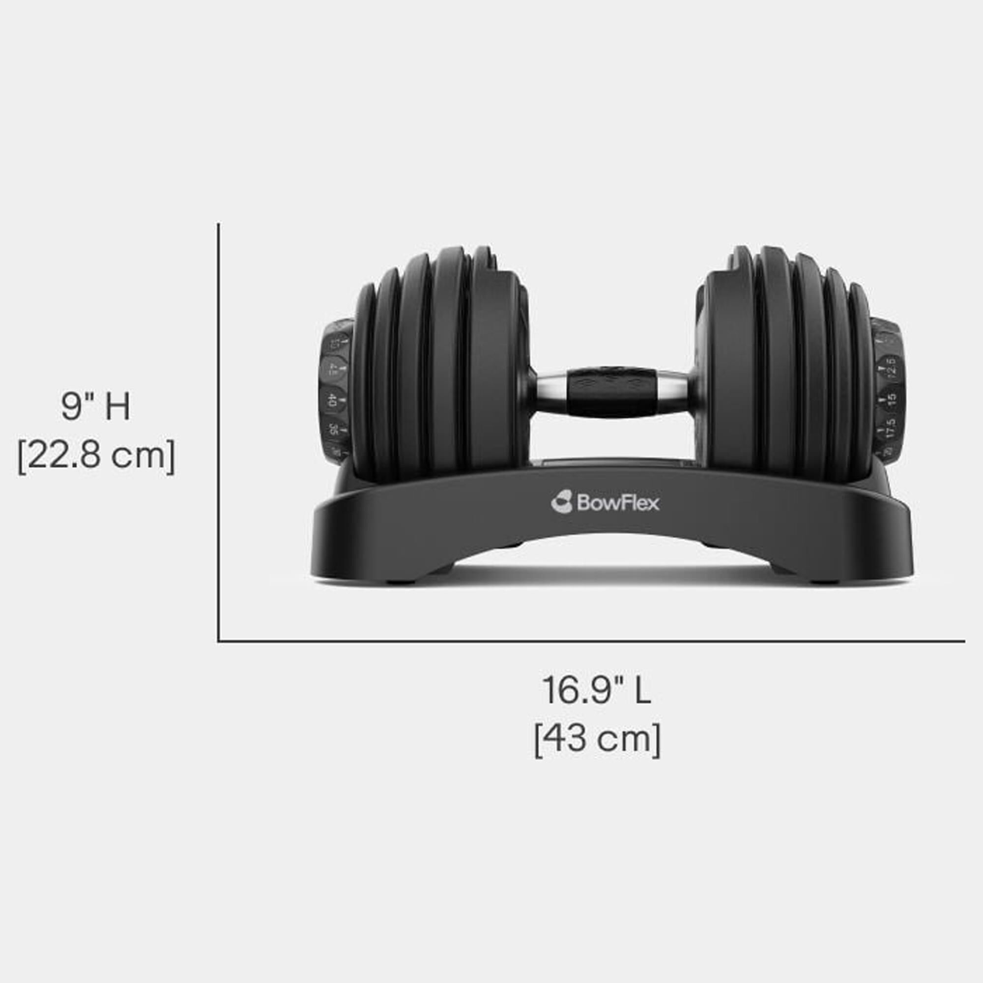 BowFlex Results Series 552 SelectTech Dumbbell in Black (Set of 2)