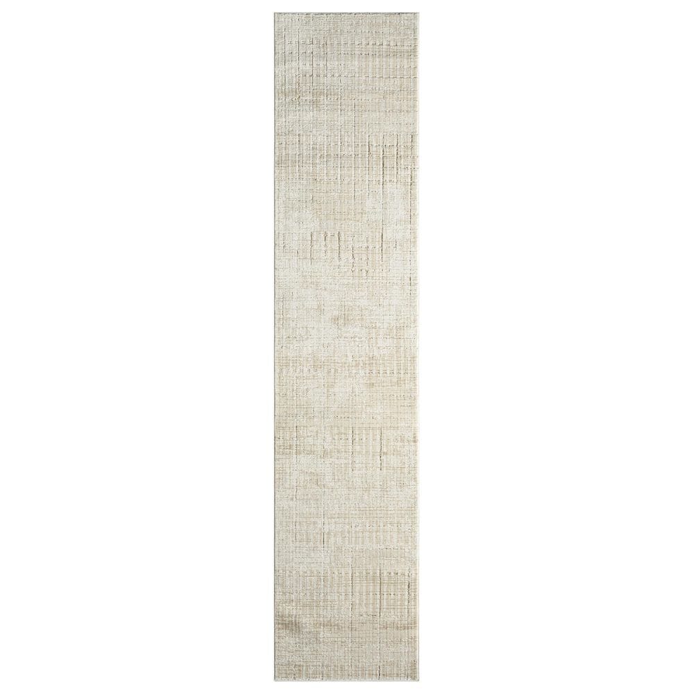 Nourison Grand Street GRN02 Ivory and Beige 2"2" x 10" Runner, , large