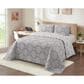 Duke Imports 3-Piece Jacquard Full/Queen Quilt Set in Stone Mandala, , large