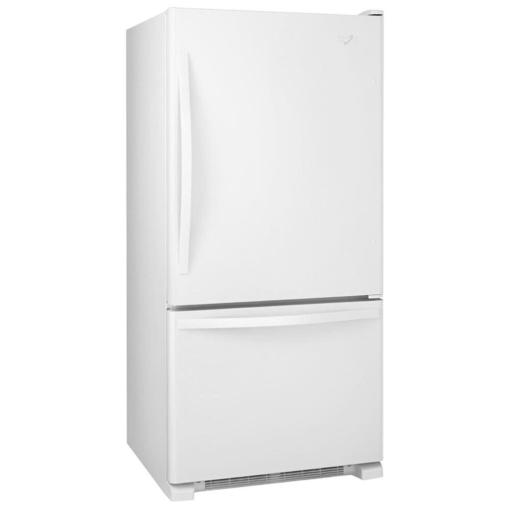 Whirlpool 19 Cu. Ft. Bottom-Freezer Refrigerator with SpillGuard Glass Shelves, , large