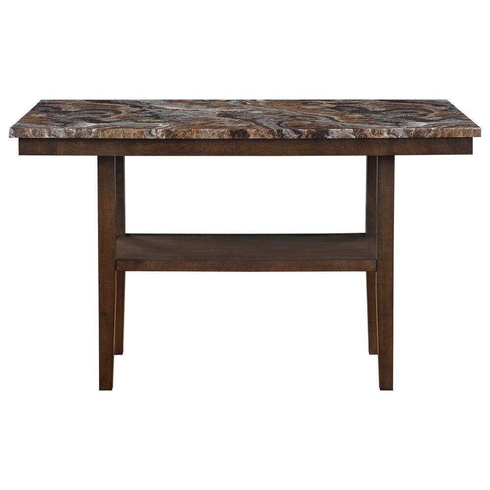 Modern Market 7-Piece Rectangular Dining Set in Black and Dark Brown, , large