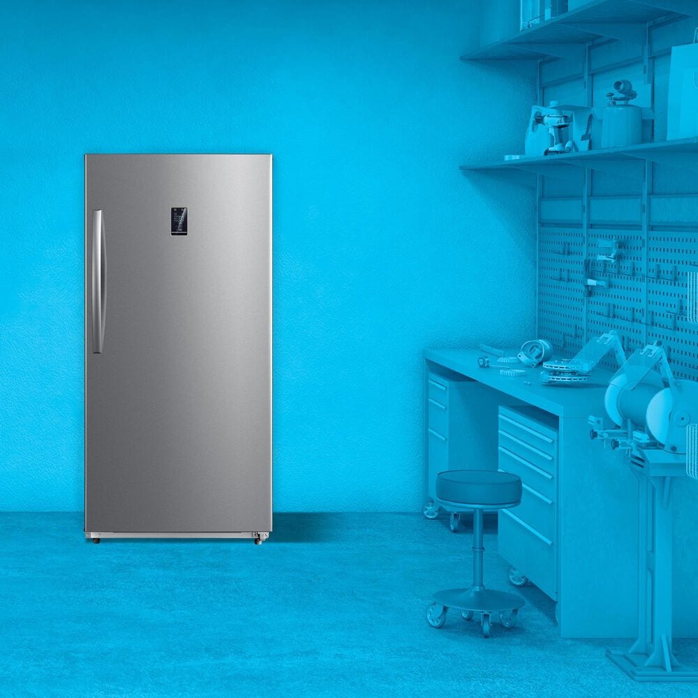 Element 17 Cu. Ft. Upright Convertible Freezer in Stainless Steel, , large