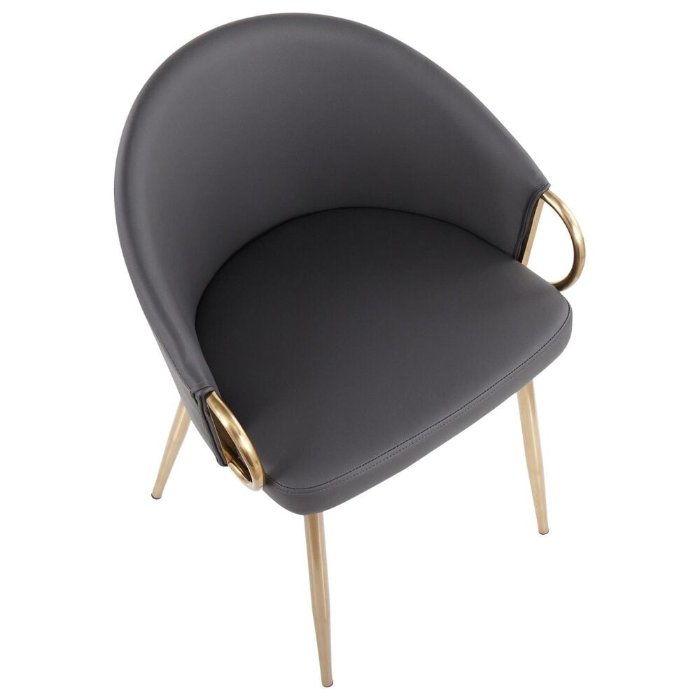 LumiSource Claire Accent Chair in Grey, , large
