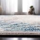 Safavieh Cabana CBN801F 3" Square Grey and Blue Indoor/Outdoor Area Performance Rug, , large