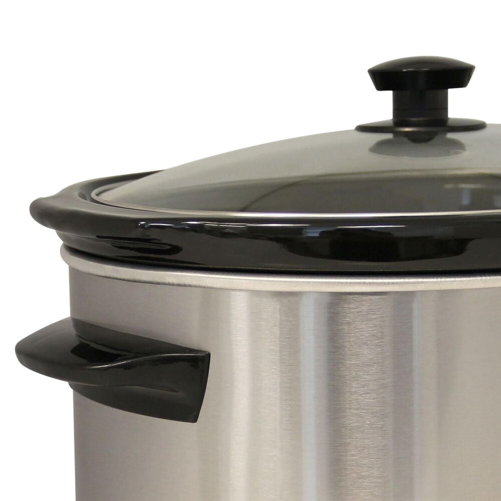 West Bend 6 Qt. Oval Slow Cooker in Silver, , large