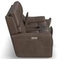 Flexsteel Carter Power Reclining Sofa and Loveseat Set in Cappuccino Brown, , large