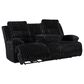 Ashley Rhines Falls Power Reclining Sofa in Onyx, , large