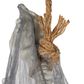 The Gerson Company Lighted Hanging Upside Down Skeleton in White, , large