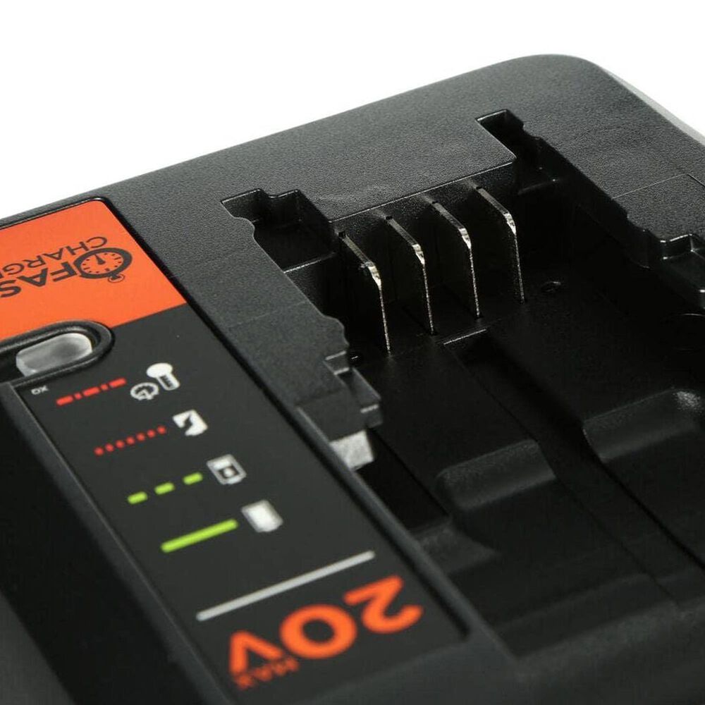 Black &amp; Decker 20V Max 2 Amp Battery Charger in Black and Orange, , large