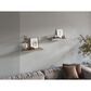Hearth and Haven 32" Floating Wall Shelf in Taupe (Set of 2), , large