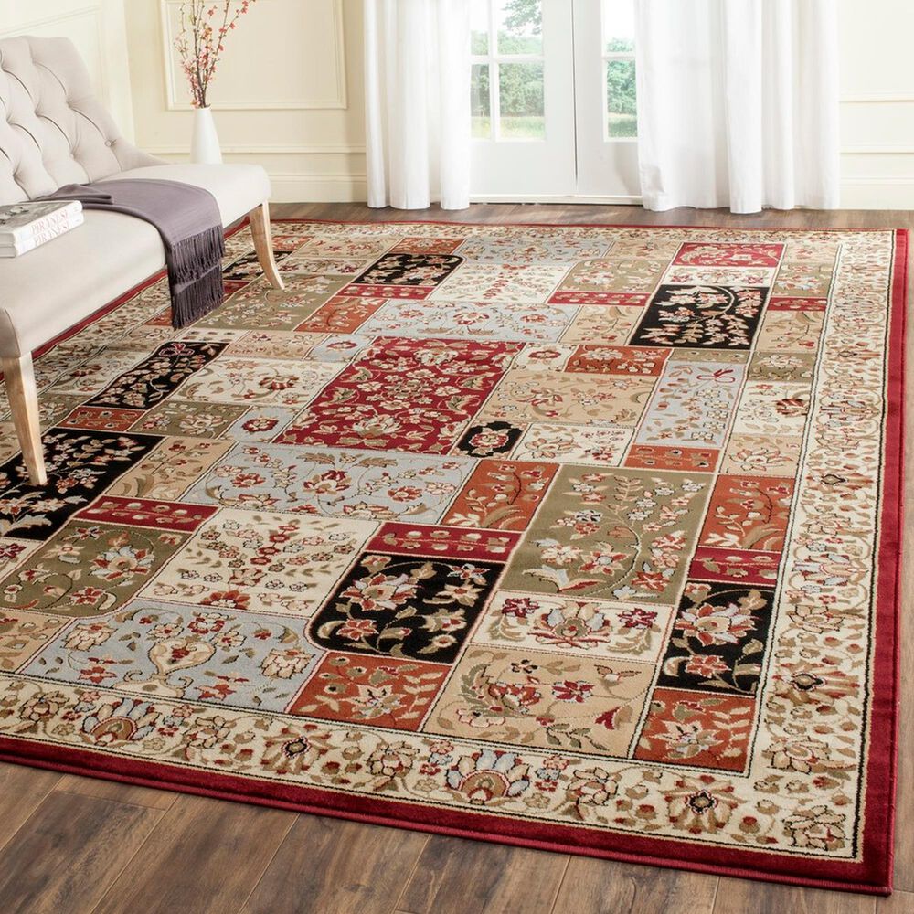 Safavieh Lyndhurst LNH318 10&#39; x 14&#39; Multicolor and Ivory Area Rug, , large