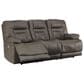 Ashley Wurstrow Power Reclining Sofa with Adjustable Headrest in Smoke, , large