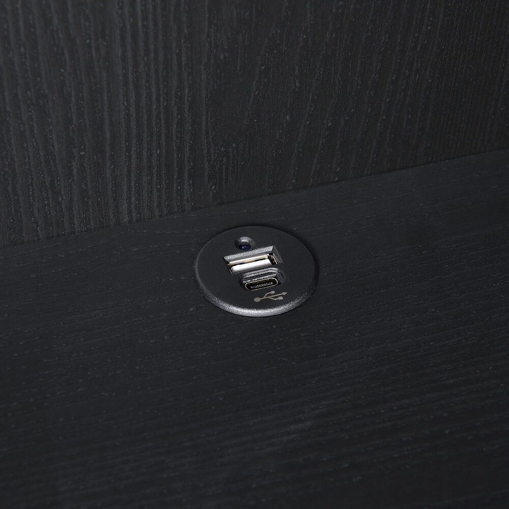 Coaster Westpark 3-Shelf Bookcase with USB and Lockable Drawer in Black, , large