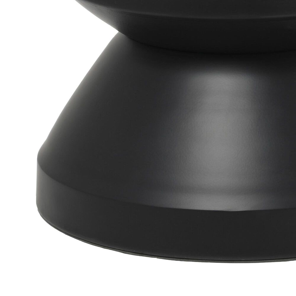 Maple and Jade Art Deco Geometric Accent End Table in Black, , large