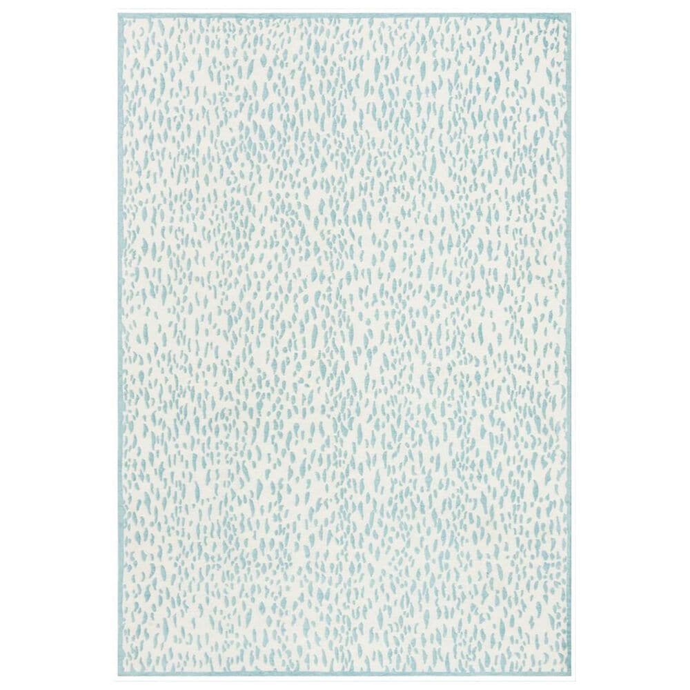 Safavieh Marbella 4" x 6" Turquoise and Ivory Area Rug, , large