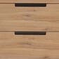Universal Furniture Modern Walker 30" 2 Drawer Nightstand in Organic Natural Oak with AC Outlets and USB Ports, , large