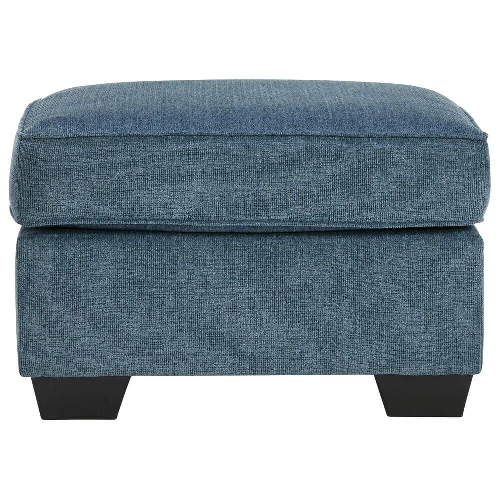 Ashley Cashton Chair and Ottoman in Blue, , large