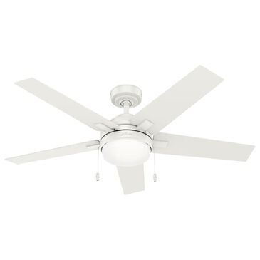 Hunter Bartlett 52" Ceiling Fan with LED Lights in Fresh White, , large