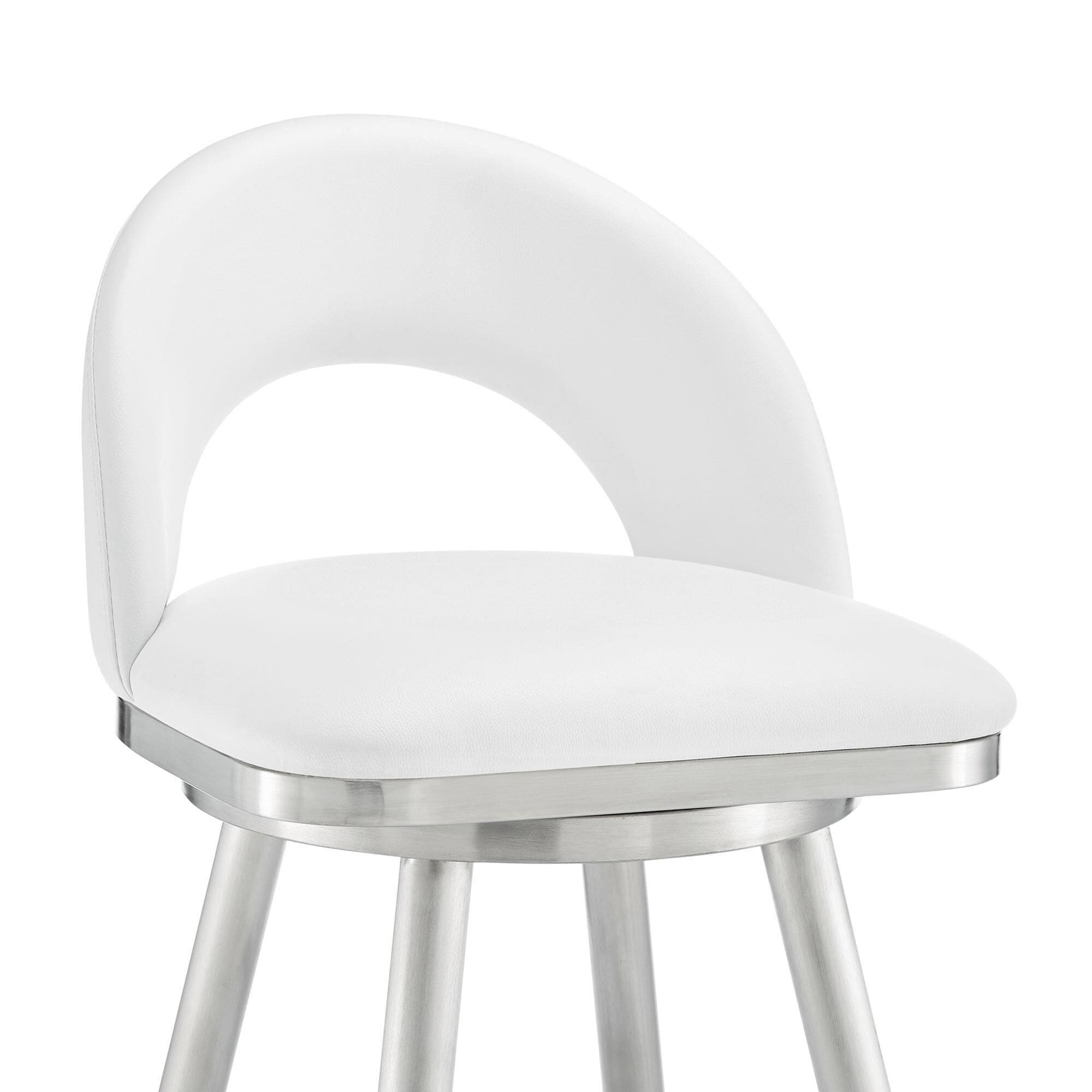 White hotsell cushion stool