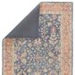 Jaipur Province Presley 5" x 8" Birch, Moonlight Blue, Silver Blue, Apricot Orange and Scarlet Sage Area Rug, , large
