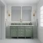 James Martin Vanities Brittany 60" Double Bathroom Vanity in Smokey Celadon with 3 cm Ethereal Noctis Quartz Top and Rectangular Sinks, , large