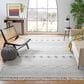 Safavieh Natura NAT856A 6" x 9" Ivory and Navy Area Rug, , large