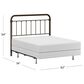 Richlands Furniture Kirkland Full/Queen Slat Metal Bed  in Dark Bronze, , large