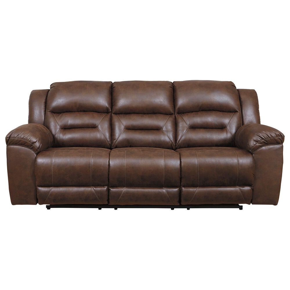 Ashley Stoneland Reclining Sofa in Chocolate, , large