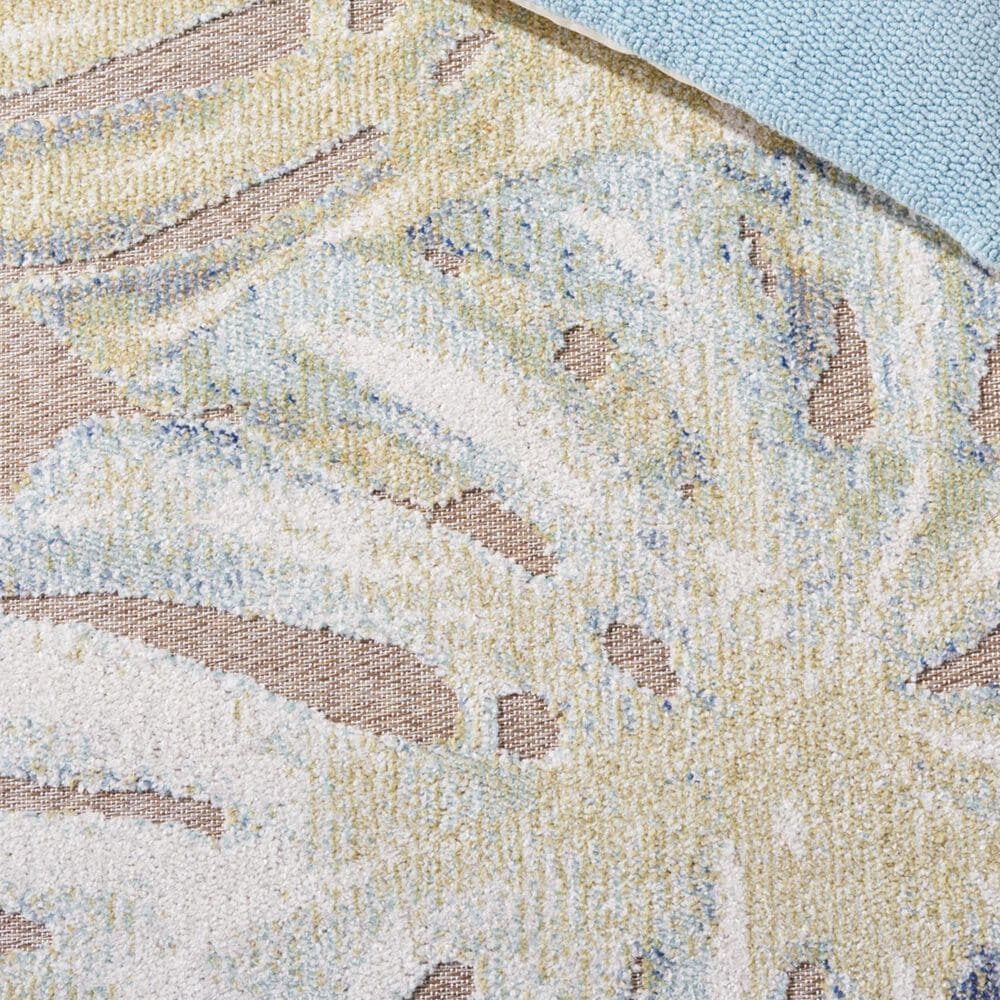 Safavieh Sarasota 4&#39;5&quot; x 6&#39;5&quot; Light Green and Brown Indoor/Outdoor Area Rug, , large