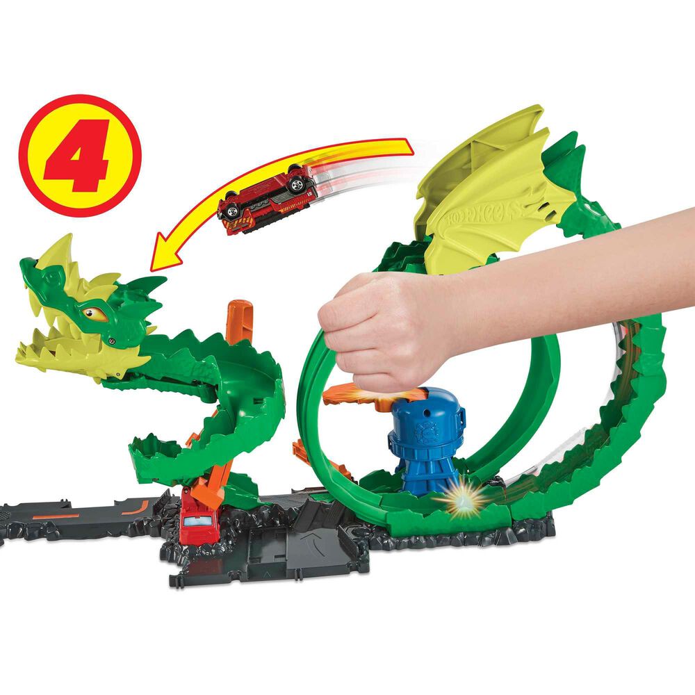 Hot Wheels Dragon Drive Firefight, , large