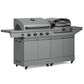 Tytus 4-Burner Gas grill w/ Pizza Oven in Gunmetal Gray, , large