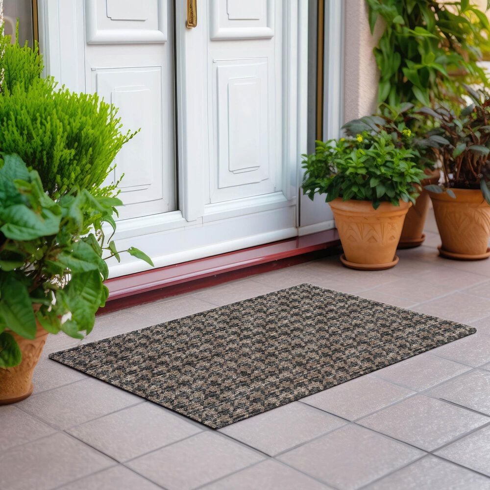 Dalyn Rug Company Hinton 1&#39;8&quot; x 2&#39;6&quot; Chocolate Indoor/Outdoor Area Rug, , large