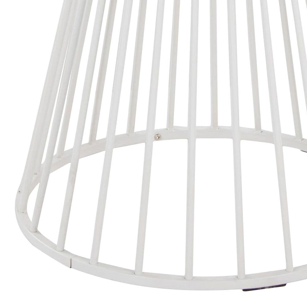 LumiSource Canary Dining Table in White and Black - Table Only, , large