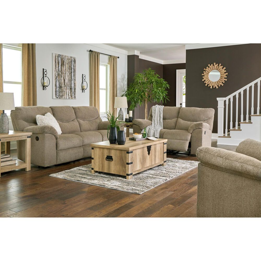 Ashley Alphons Manual Reclining Sofa in Briar, , large