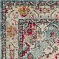 Safavieh Monaco MNC243J-5SQ 5" x 5" Light Blue/Fuchsia Square Rug, , large